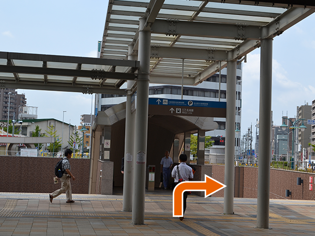 大曽根駅の地上の風景